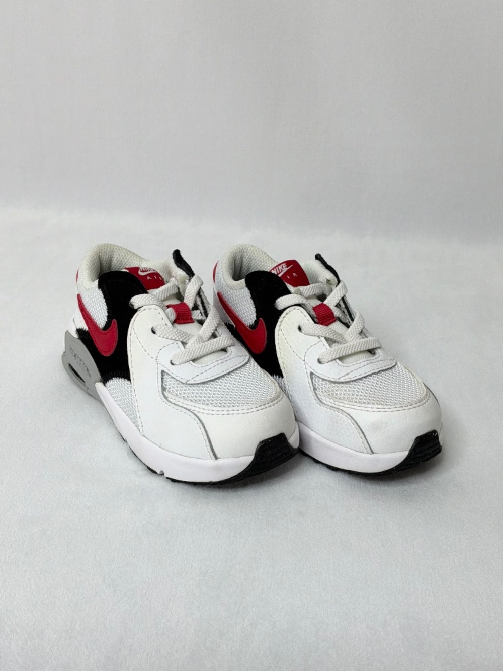 Nike Air Max 90 Leather Multicolor White, Red, Black Toddler Shoe Size 8C